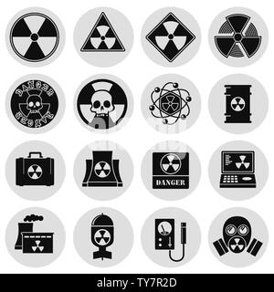 Strahlung verbundenen Symbole auf dem Hintergrund für Grafik- und Webdesign. Einfache Abbildung. Internet Konzept Symbol für Website Taste oder mobile App. Stock Vektor