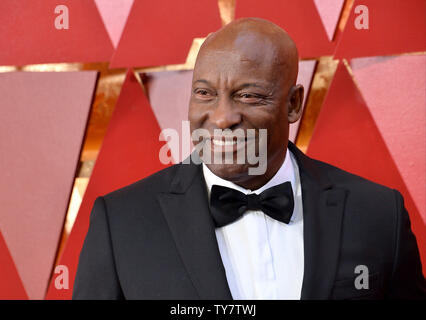 Regisseur John Singleton kommt auf dem roten Teppich zum 90. jährlichen Academy Awards im Dolby Theatre in Hollywood" in Los Angeles am 4. März 2018. Foto von Jim Ruymen/UPI Stockfoto