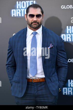 Dave Bautista besucht die Premiere von "Hotel Artemis' im Regency Bruin Theater in Los Angeles, Kalifornien am 19. Mai 2018. Foto von Chris Kauen/UPI Stockfoto