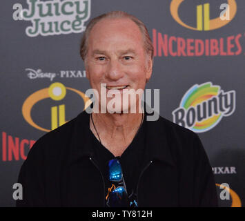 Warf Mitglied Craig T Nelson, die Stimme von Bob Parr und Herr Unglaubliche in der animierten motion picture sci-fi-Komödie 'Incredibles 2' die Premiere des Films in Hollywood" in Los Angeles am 5. Juni 2018 besucht. Story: Bob Parr (Mr. Unglaubliche) ist an der linken Seite für Klinke-klinke zu kümmern, während Helen (elastigirl) ist die Welt zu retten. Foto von Jim Ruymen/UPI Stockfoto
