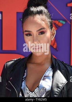 Modell Samantha Elizabeth besucht die 18. jährlichen BET Awards bei Microsoft Theater in Los Angeles am 24. Juni 2018. Die Zeremonie feiert Erfolge in der Unterhaltung und in Ehren Musik, Sport, Fernsehen und Filme, die zwischen dem 1. April 2017 und 31. März 2018 freigegeben. Foto von Gregg DeGuire/UPI Stockfoto