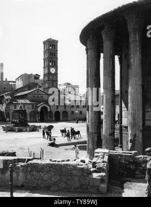 Rom, Piazza Bocca della Verità, 1910-20 Stockfoto