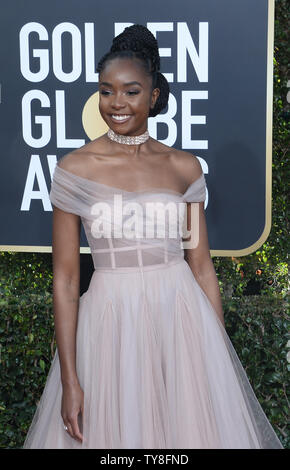 Schauspieler Kiki Layne nimmt an der 76. jährlichen Golden Globe Awards im Beverly Hilton Hotel in Beverly Hills, Kalifornien am 6. Januar 2019. Foto von Jim Ruymen/UPI Stockfoto