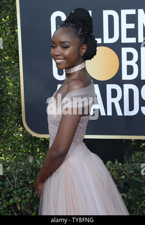 Schauspieler Kiki Layne nimmt an der 76. jährlichen Golden Globe Awards im Beverly Hilton Hotel in Beverly Hills, Kalifornien am 6. Januar 2019. Foto von Jim Ruymen/UPI Stockfoto