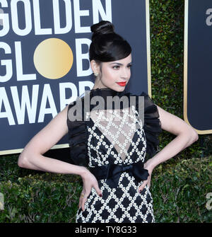 Sängerin Sofia Carson nimmt an der 76. jährlichen Golden Globe Awards im Beverly Hilton Hotel in Beverly Hills, Kalifornien am 6. Januar 2019. Foto von Jim Ruymen/UPI Stockfoto