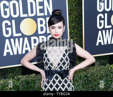 Sängerin Sofia Carson nimmt an der 76. jährlichen Golden Globe Awards im Beverly Hilton Hotel in Beverly Hills, Kalifornien am 6. Januar 2019. Foto von Jim Ruymen/UPI Stockfoto
