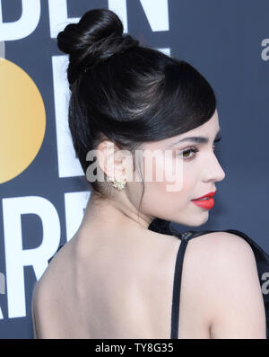Sängerin Sofia Carson nimmt an der 76. jährlichen Golden Globe Awards im Beverly Hilton Hotel in Beverly Hills, Kalifornien am 6. Januar 2019. Foto von Jim Ruymen/UPI Stockfoto