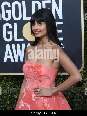 Schauspieler Jameela Jamil nimmt an der 76. jährlichen Golden Globe Awards im Beverly Hilton Hotel in Beverly Hills, Kalifornien am 6. Januar 2019. Foto von Jim Ruymen/UPI Stockfoto