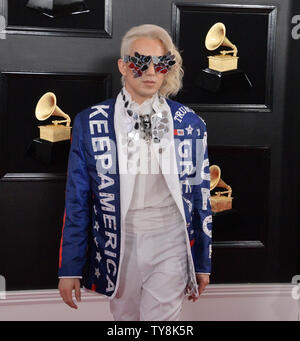Ricky Rebel kommt für die 61. jährlichen Grammy Awards im Staples Center in Los Angeles am 10. Februar 2019 statt. Foto von Jim Ruymen/UPI Stockfoto