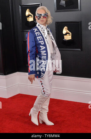 Ricky Rebel kommt für die 61. jährlichen Grammy Awards im Staples Center in Los Angeles am 10. Februar 2019 statt. Foto von Jim Ruymen/UPI Stockfoto