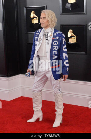 Ricky Rebel kommt für die 61. jährlichen Grammy Awards im Staples Center in Los Angeles am 10. Februar 2019 statt. Foto von Jim Ruymen/UPI Stockfoto