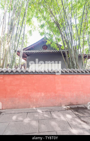 Antike Architektur von Du Fu Caotang in Chengdu, China Stockfoto