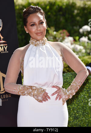 Adrienne Houghton kommt auf den roten Teppich für die 46. jährlichen Tagsüber Creative Arts Emmy Awards am Pasadena Civic Auditorium in Pasadena, Kalifornien am 3. Mai 2019. Foto von Chris Kauen/UPI Stockfoto