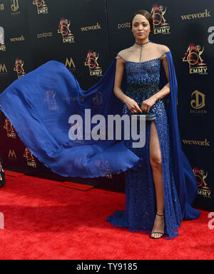 Sal Stowers kommt auf den roten Teppich für die 46. jährlichen Daytime Emmy Awards am Pasadena Civic Auditorium in Pasadena, Kalifornien am 5. Mai 2019 statt. Foto von Chris Kauen/UPI Stockfoto