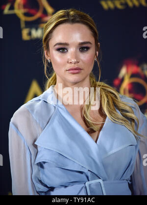 Jäger König posiert für die Fotografen backstage in der Presse Zimmer auf der 46. jährlichen Daytime Emmy Awards am Pasadena Civic Auditorium in Pasadena, Kalifornien am 5. Mai 2019 statt. Foto von Chris Kauen/UPI Stockfoto