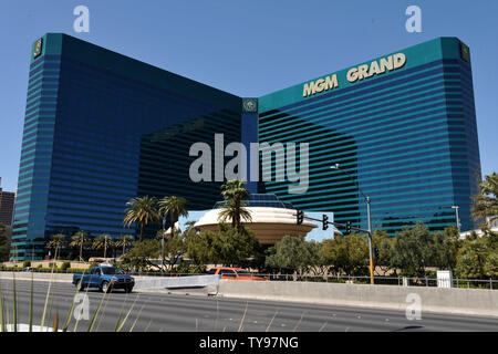 Das MGM Grand Hotel und Casino, dargestellt am 3. April 2009, wird die 44. jährlichen Academy der Country Music Awards am Sonntag, 5. April in Las Vegas. (UPI Foto/Kevin Dietsch) Stockfoto