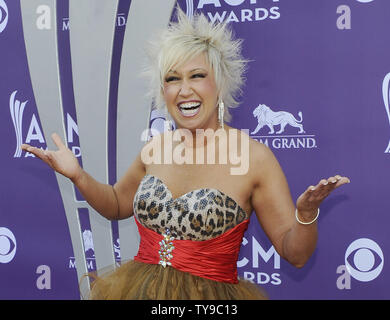 Sänger Tobi Lee von Mustang Sally kommt an der 48. jährlichen Academy der Country Music Awards im MGM Hotel in Las Vegas, Nevada am 7. April 2013. UPI/David Becker Stockfoto