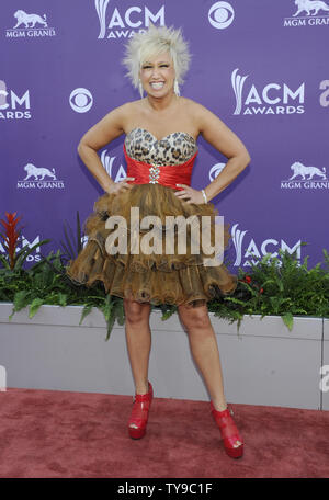 Sänger Tobi Lee von Mustang Sally kommt an der 48. jährlichen Academy der Country Music Awards im MGM Hotel in Las Vegas, Nevada am 7. April 2013. UPI/David Becker Stockfoto