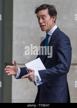 Gäste kommt bei der BBC für die Andrew Marr Show, London, UK bietet: Rory Stewart Wo: London, Großbritannien Wann: 26. Mai 2019 Credit: Wheatley/WANN Stockfoto