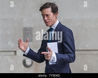 Gäste kommt bei der BBC für die Andrew Marr Show, London, UK bietet: Rory Stewart Wo: London, Großbritannien Wann: 26. Mai 2019 Credit: Wheatley/WANN Stockfoto