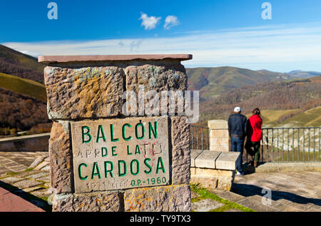 Balcón de la Cardosa, Parque Natural Saja - Besaya, Kantabrien, Spanien Stockfoto