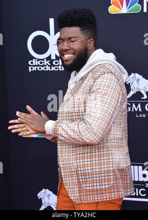 Recording Artist Khalid kommt für die Billboard Music Awards 2018 im MGM Grand Garden Arena am 20. Mai 2018 in Las Vegas, Nevada. Foto von Jim Ruymen/UPI Stockfoto