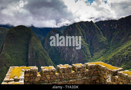 Machu Picchu Blick Stockfoto