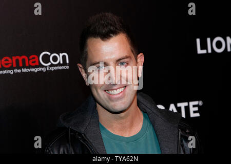 Musiker und Film inspiration Jeremy Camp von 'Ich glaube' kommt für die CinemaCon 2019 Lionsgate roter Teppich im Caesars Palace, Las Vegas, Nevada am 4. April 2019. Foto von James Atoa/UPI Stockfoto