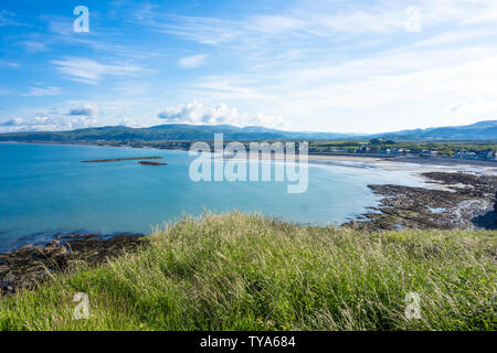 Die Küstenstadt Borth am Ceredigion Coast Mid Wales UK. Juni 2019 Stockfoto