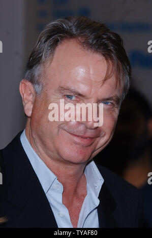 Australische Schauspieler Sam Neill besucht die Premiere von "Kleine Fische" an Curzon Soho in London am 16. Juli 2006. (UPI Foto/Rune Hellestad) Stockfoto