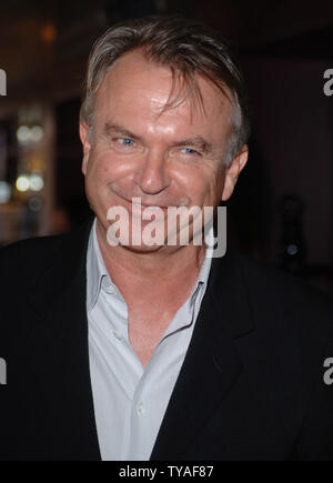 Australische Schauspieler Sam Neill besucht die Premiere von "Kleine Fische" an Curzon Soho in London am 16. Juli 2006. (UPI Foto/Rune Hellestad) Stockfoto