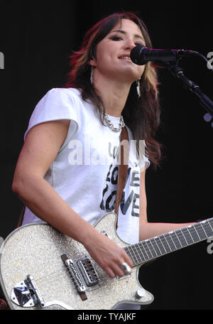 KT Tunstall führt in der 'V Festival" in Hylands Park, Chelmsford in London am 19. August 2007. (UPI Foto/Rune Hellestad) Stockfoto