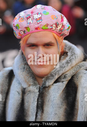 Amerikanische Klatschfeuilletonist Perez Hilton besucht die "Brit Awards" an der Station Earl's Court in London am 20. Februar 2008. (UPI Foto/Rune Hellestad) Stockfoto