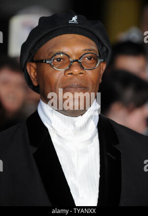 Amerikanischer Schauspieler Samuel L. Jackson besucht die "National Movie Awards" in der Royal Festival Hall in London am 8. September 2008. (UPI Foto/Rune Hellestad) Stockfoto