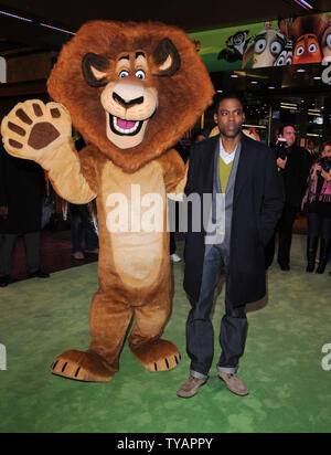 Amerikanischer Schauspieler Chris Rock besucht die Premiere von "Madagascar - Escape 2 Africa" im Empire, Leicester Square in London am 23. November 2008. (UPI Foto/Rune Hellestad) Stockfoto