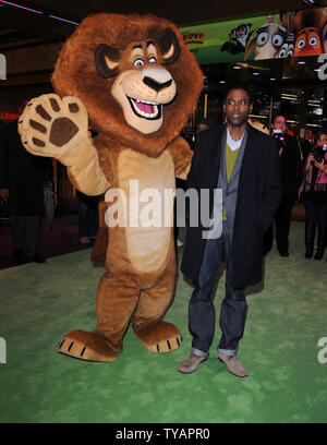 Amerikanischer Schauspieler Chris Rock besucht die Premiere von "Madagascar - Escape 2 Africa" im Empire, Leicester Square in London am 23. November 2008. (UPI Foto/Rune Hellestad) Stockfoto