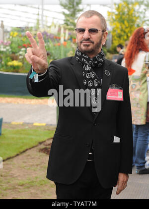 Britische Musiker Ringo Starr besucht die 'RHS Chelsea Flower Show' am Royal Hospital Chelsea in London am 18. Mai 2009. (UPI Foto/Rune Hellestad) Stockfoto