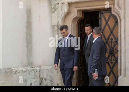 Ministerpräsident von Kroatien Andrei Plenkovic Stockfoto