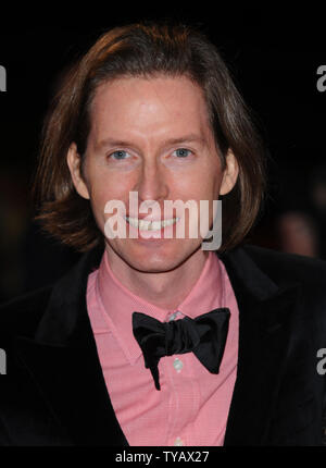 Der amerikanische Regisseur Wes Anderson nimmt an der Premiere von "Fantastisches Herr Fox' an der London Film Festival im Odeon, Leicester Square in London am 14. Oktober 2009. UPI/Rune Hellestad Stockfoto