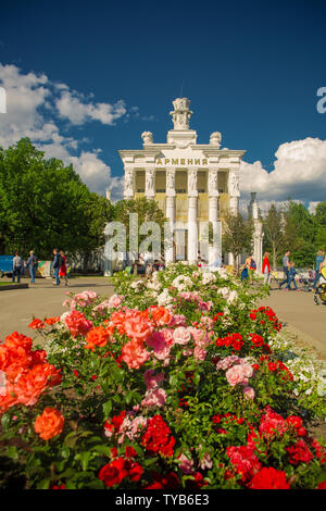 Moskau, Vdnh. Pavillon № 68 "Armenien". Stockfoto