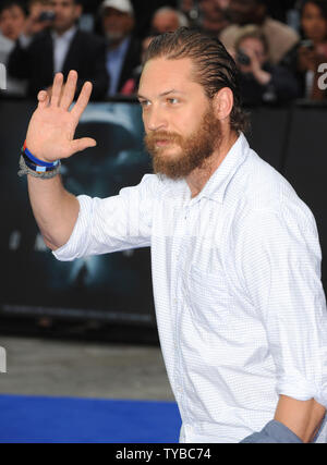 Englisch Schauspieler Tom Hardy besucht die UK-Premiere von "Prometheus" im Empire Leicester Square in London am 31. Mai 2012. UPI/Paul Treadway Stockfoto