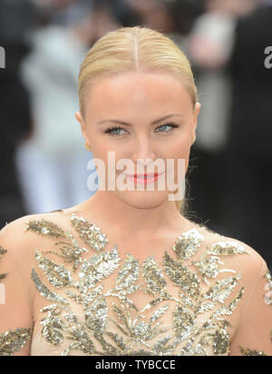 Schwedisch-Schauspielerin Malin Akerman besucht die Europäische Premiere von 'Rock of Ages' im Odeon am Leicester Square in London am 10. Juni 2012. UPI/Paul Treadway Stockfoto