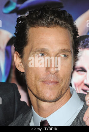 Amerikanische Schauspieler Matthew McConaughey besucht die Europäische Premiere von 'Magic Mike'im Mayfair Hotel in London am 10. Juli 2012. UPI/Paul Treadway Stockfoto