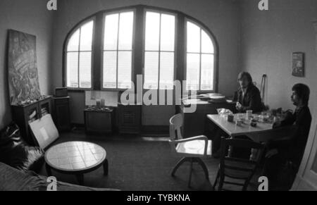 Mit der Besetzung eines Hauses der ASTA der Universität Münster am 3. Oktober 1973 der Missbrauch von Wohnraum in ihrer Stadt reagiert. | Verwendung weltweit Stockfoto