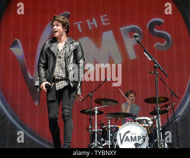 Die Vamps live bei BBC Radio 1 Big Wochenende in Glasgow am 24. Mai 2014. UPI/Paul Treadway Stockfoto