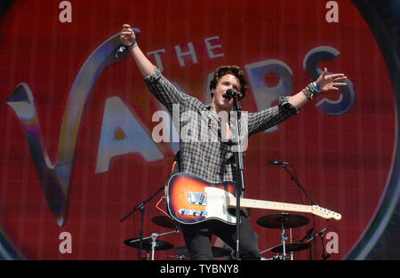 Die Vamps live bei BBC Radio 1 Big Wochenende in Glasgow am 25. Mai 2014. UPI/Paul Treadway Stockfoto