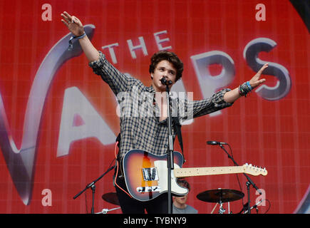 Die Vamps live bei BBC Radio 1 Big Wochenende in Glasgow am 25. Mai 2014. UPI/Paul Treadway Stockfoto