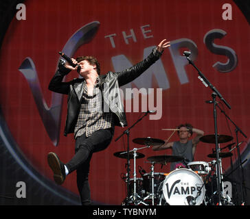 Die Vamps live bei BBC Radio 1 Big Wochenende in Glasgow am 25. Mai 2014. UPI/Paul Treadway Stockfoto