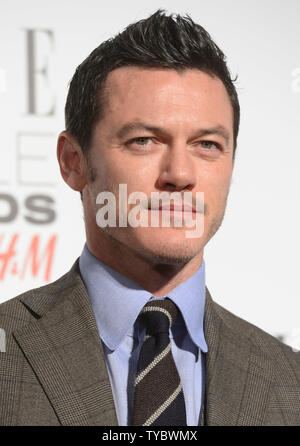 Der britische Schauspieler Luke Evans besucht die "Elle Style Awards" an der Walkie Talkie Tower in London am 24. Februar 2015. Foto von Rune Hellestad/UPI Stockfoto