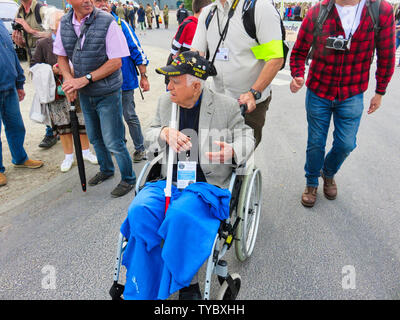 SAINTE MERE, Normandie, Frankreich - Juni 06., 2019. D Tag 75 Geburtstag der französischen Befreiung durch die alliierten Länder. Zeremonie, was amerikanische, britische, daran erinnern, Stockfoto